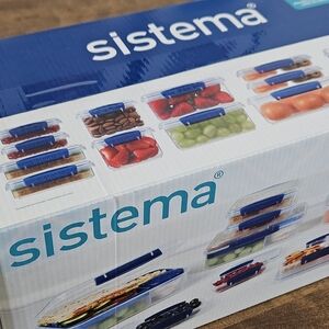 Sistema 32 Piece Food Storage Container Set | BPA Free | New in Box